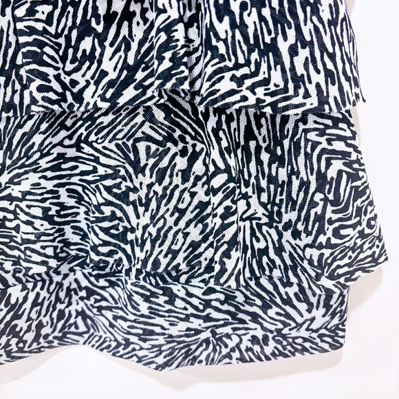 POET – Zebra Print Ruffle Tank Top | Bold Animal Print | Small * - Picture 5 of 6